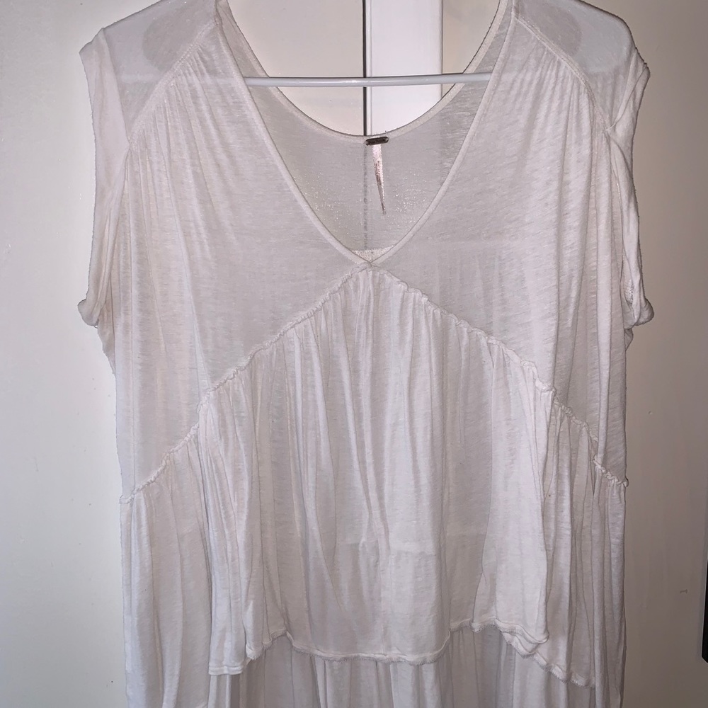 White Free People shirt